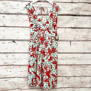 ANTHROPOLOGIE Eva Franco Fit and Flare Floral Dress Sz 12